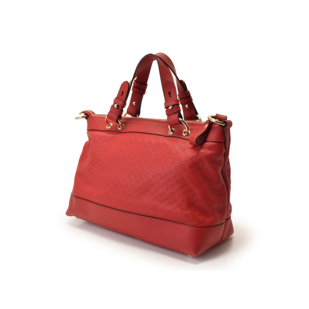 Gucci ssima Calfskin Red Handbag - Picture 1 of 11